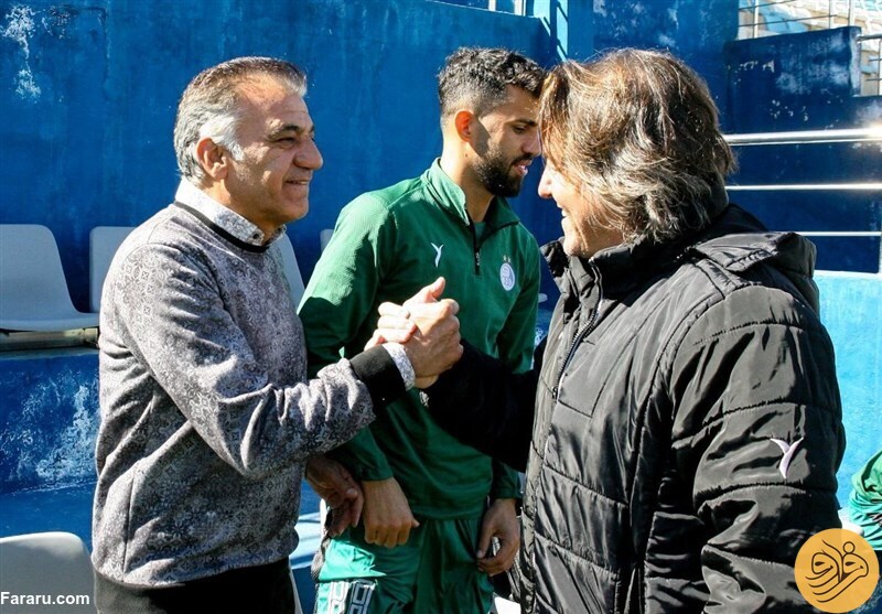 حضور مهمان خاص امروز تمرین استقلال!