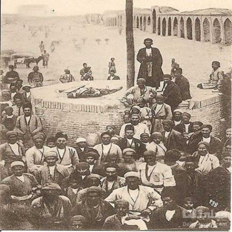 (عکس) مراسم فجیع گردن‌زنی در تهران میدانی ویژه داشت و آدابی بخصوص