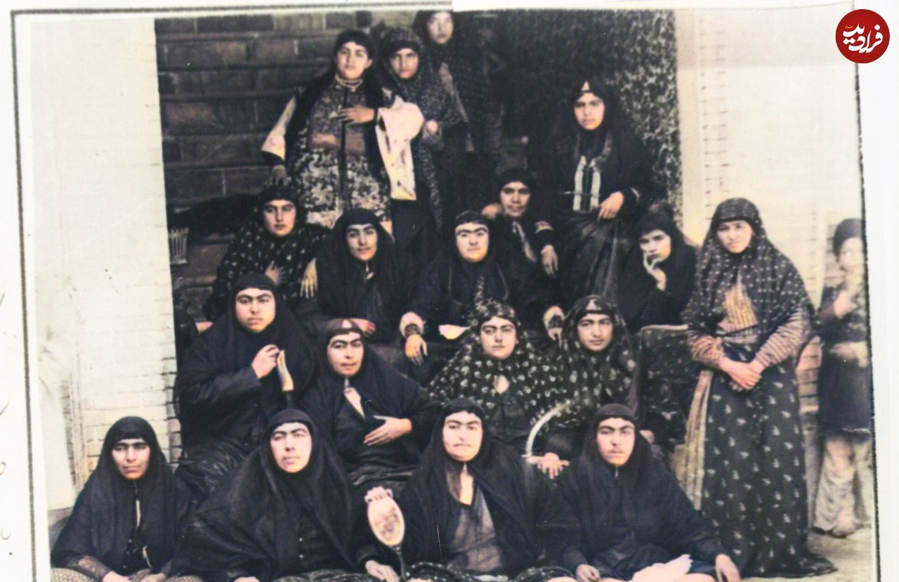 حرمسرای قاجار به روایت عکس‌های رنگی