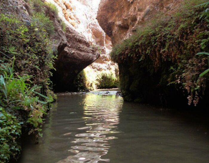 (تصاویر) تنگه قاهان؛ بهشتی چهار فصل در دل کویری قم