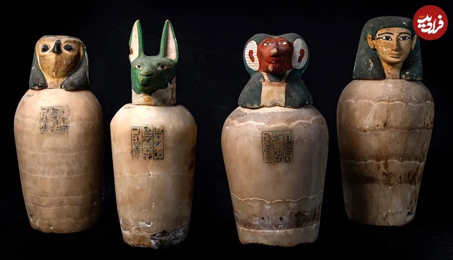 کوزه‌های مصری که «اندام‌های انسان» در آن‌ها دفن می‌شدند