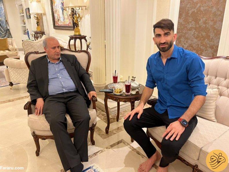 (عکس) ملاقات تاج از بیرانوند در منزل شخصی