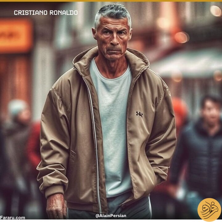 (عکس) هوش مصنوعی رونالدو و مسی را پیر کرد