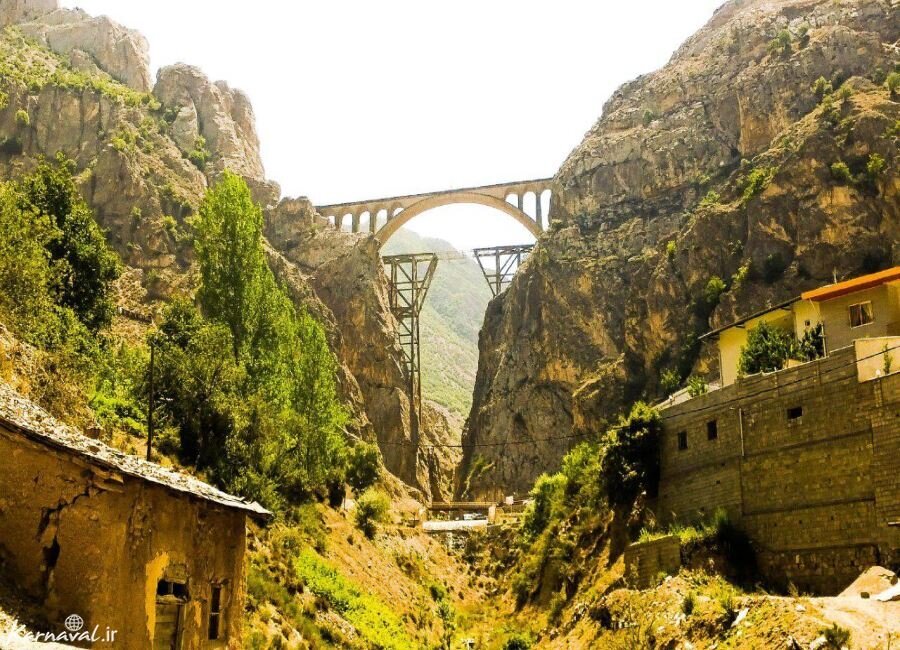(تصویر) پل تاریخی ورسک را این موقع از شب دیده بودید
