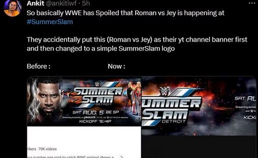 سوتی وحشتناک یوتیوب WWE از برنامه سامراسلم رومن رینز