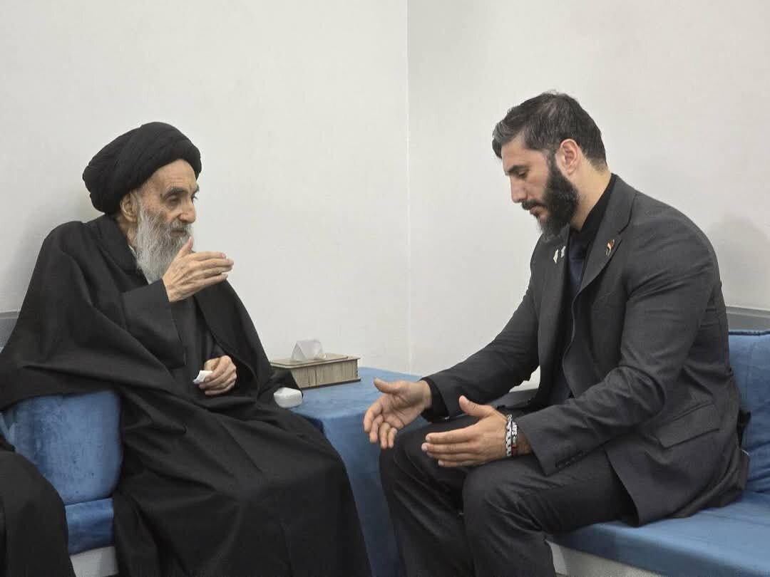 تصویری تازه از آیت الله سیستانی