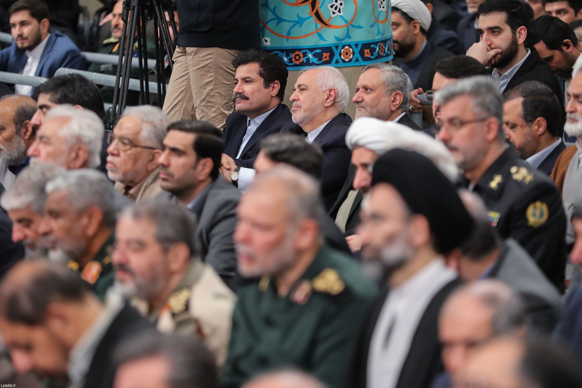 (عکس) ظریف و آذری جهرمی در دیدار کارگزاران نظام با رهبر انقلاب