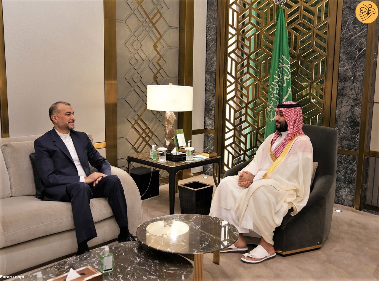 (عکس) امیرعبداللهیان با محمد بن سلمان دیدار کرد