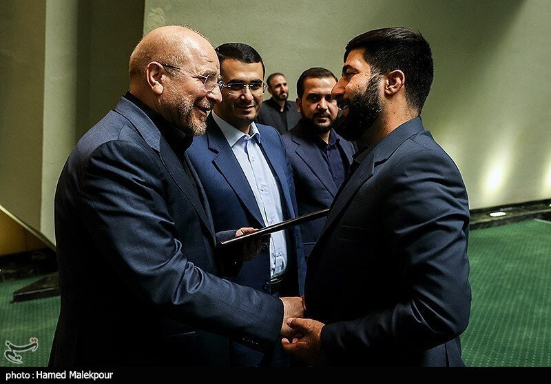 (عکس) خوش و بش قالیباف با فرزاد بادپا