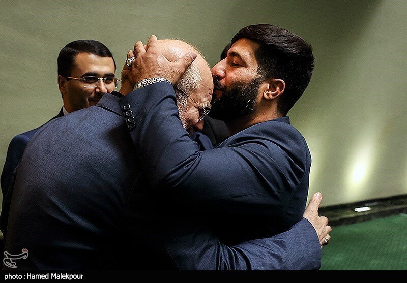 (عکس) خوش و بش قالیباف با فرزاد بادپا