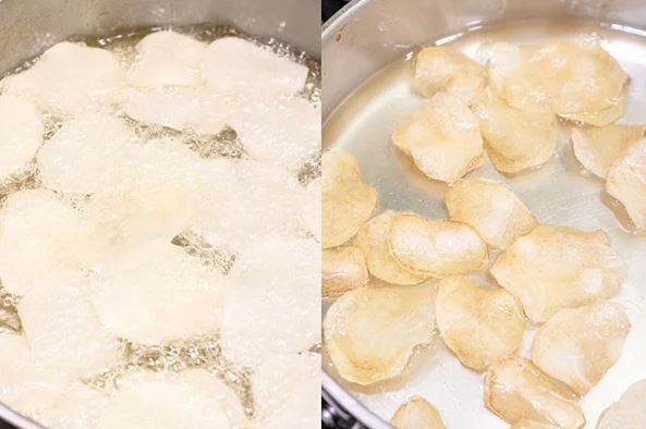 طرز تهیه چیپس خانگی سرکه‌ای ترد و خوشمزه به سبک بازاری و آسان