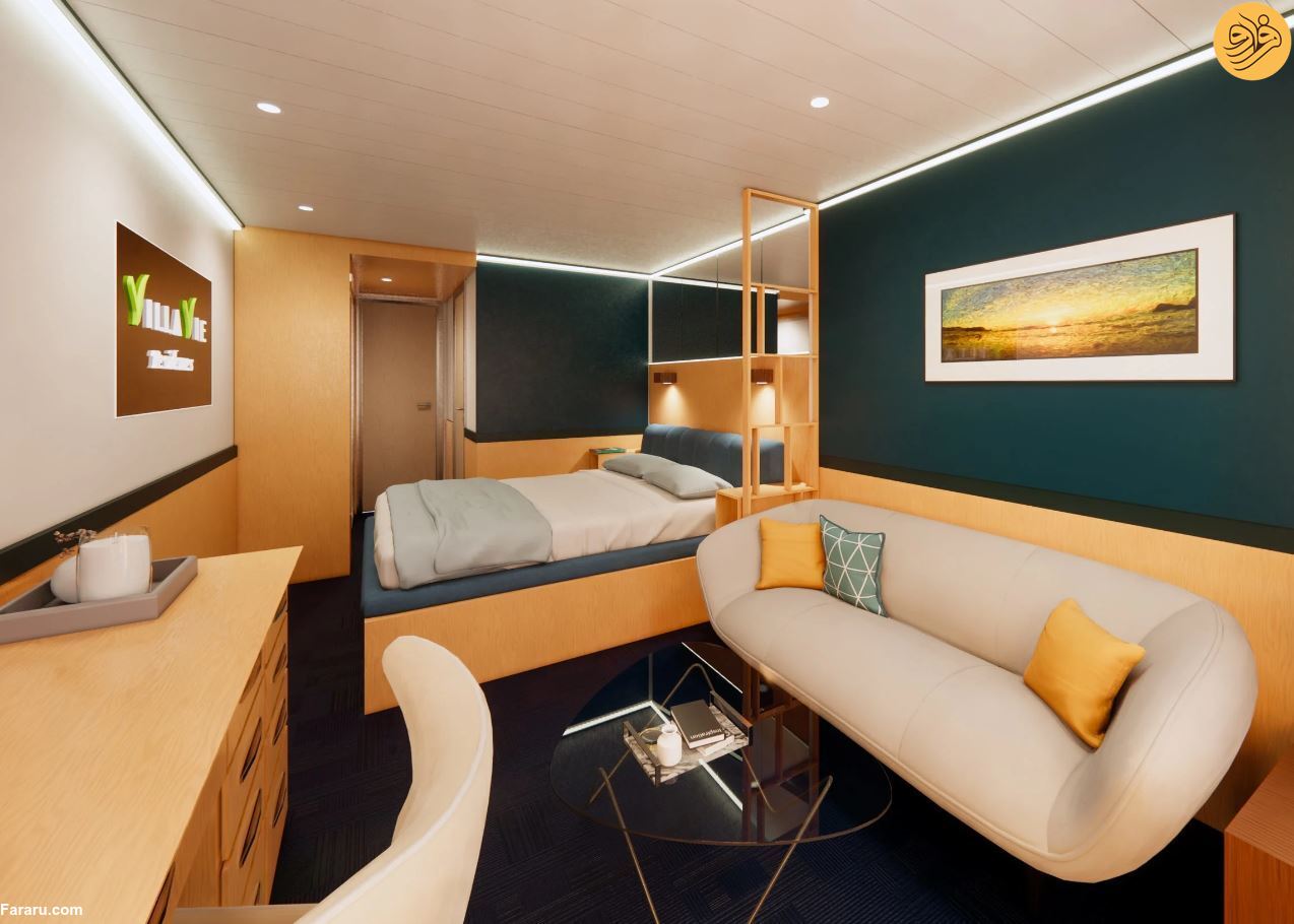 درون کشتی کروز قابل سکونت جدید که مسافران اش می‌توانند سه و سال نیم در آنجا زندگی کنند/ خوانده شد