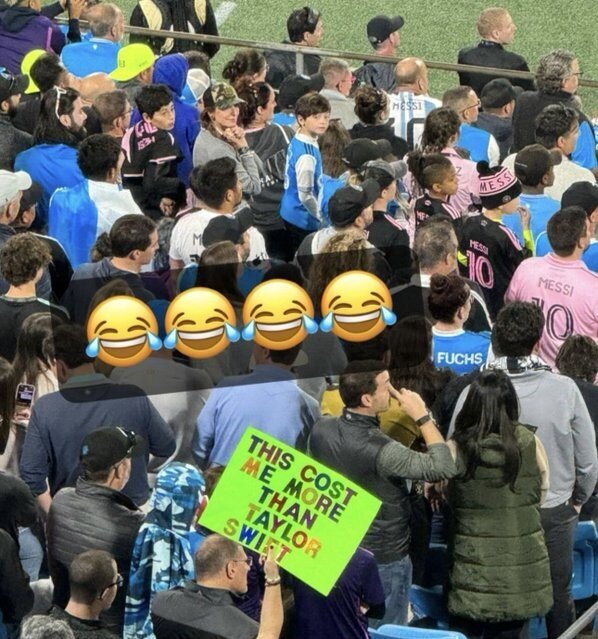 (عکس) تماشای مسی از تیلور سوئیفت گران‌تر است!