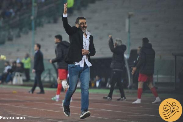 (عکس) رفتار جنجالی جواد نکونام و افشین پیروانی در دربی