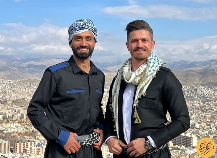 (عکس) استایل متفاوت وریا غفوری در لباس کردی