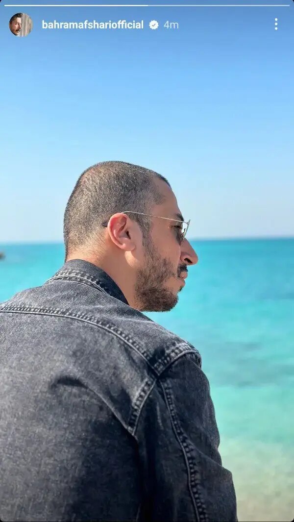 بهرام افشاری مو‌های خود را تراشید!