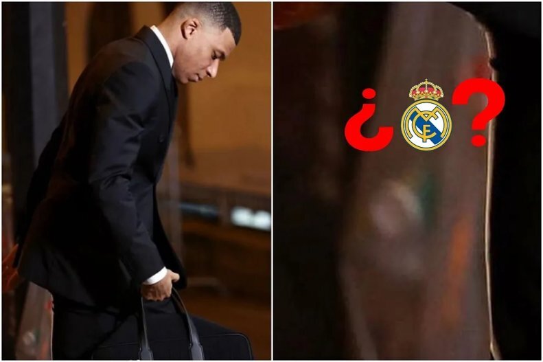 (تصویر) توهم یا واقعیت؟ امباپه با لوگوی رئال مادرید شکار شد!