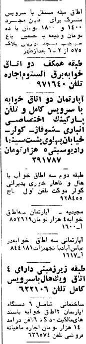 (عکس) قیمت خرید مسکن در تهران؛ بهمن ۱۳۵۷