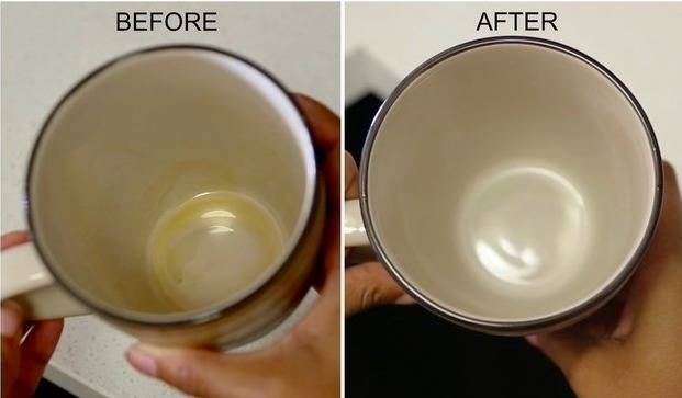 ۷ ترفند برای ازبین‌بردن زردی لیوان