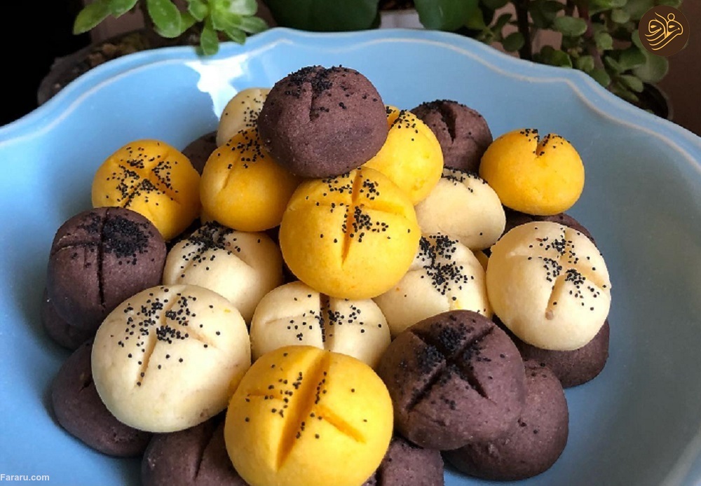 شیرینی قندی سه رنگ