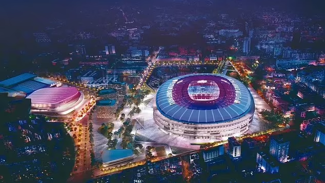 تصاویری باورنکردنی که ورزشگاه نیوکمپ را پس از بازسازی ۱.۵ میلیارد دلاری نشان می‌دهند