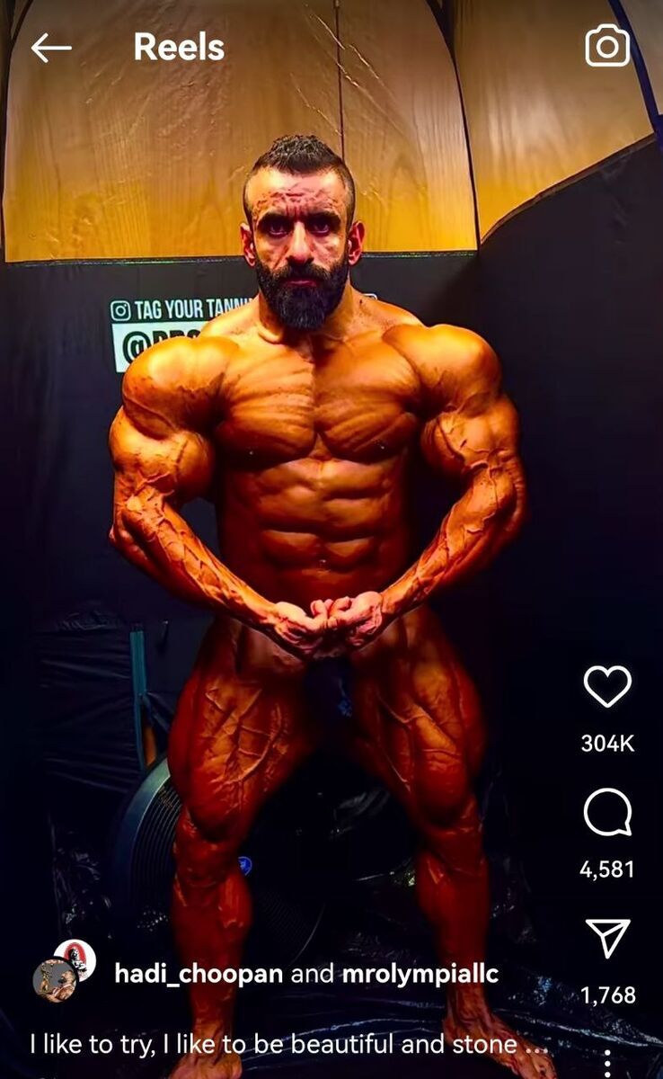 (تصاویر) تأثیر تعطیلات عید نوروز روی بدن هادی چوپان؛ آخرین آپدیت بدنی گرگ ایرانی را ببینید