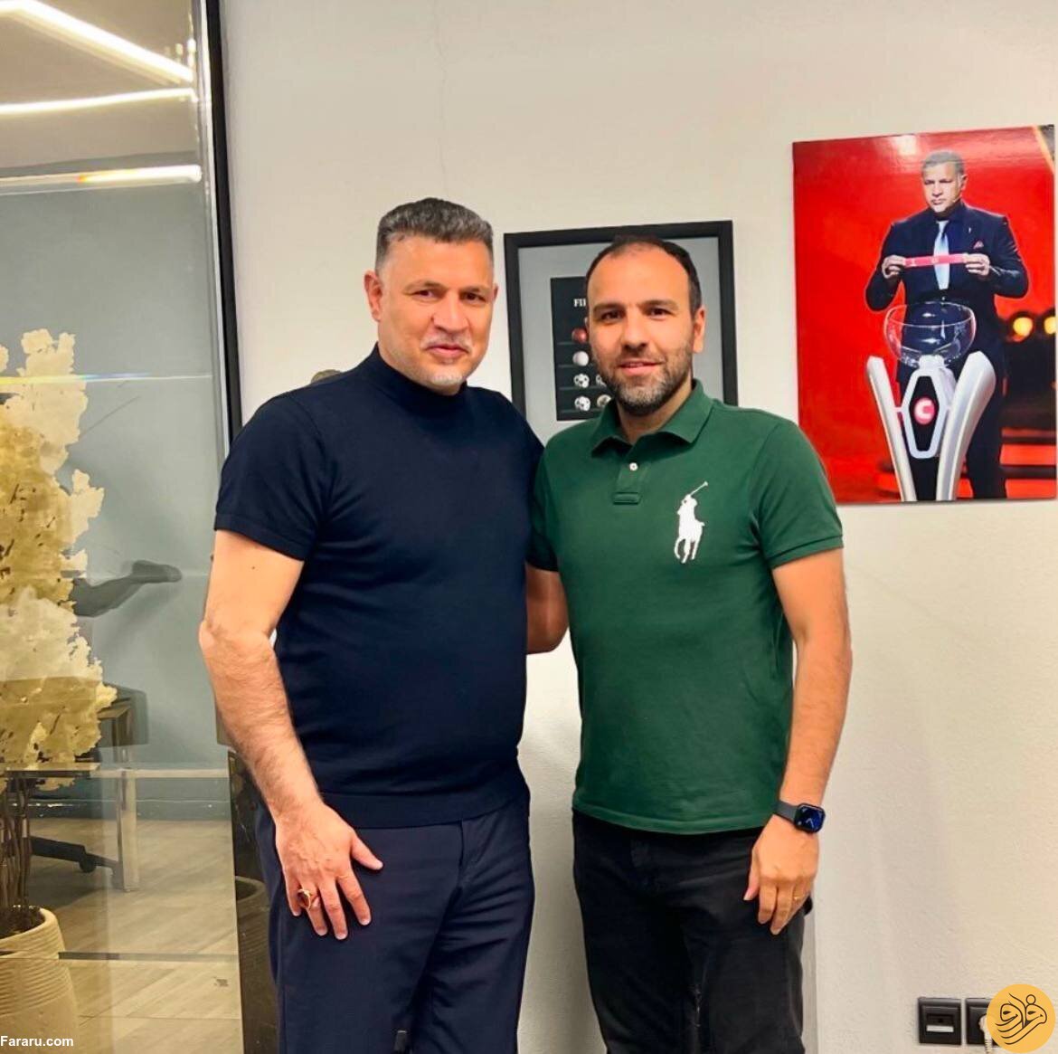 (عکس‌) آقای گل پرسپولیسی‌ها مهمان علی دایی شد
