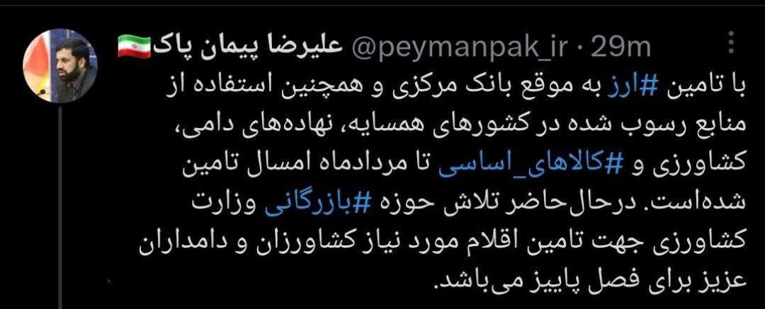 تأمین ارز کالا‌های اساسی تا مرداد ۱۴۰۳