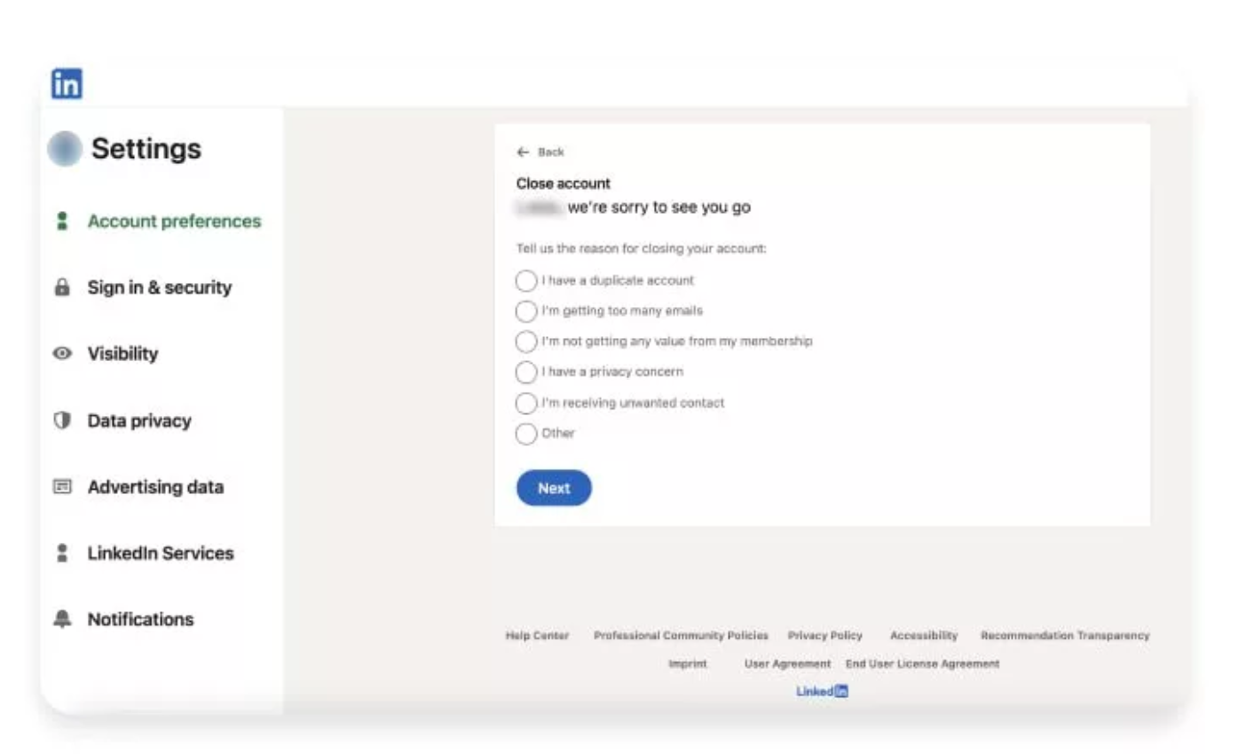 چگونه حساب لینکدین خود را برای همیشه حذف کنیم؟