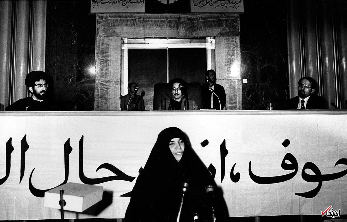 (عکس) ۱۳۵۹؛ سخنرانی انقلابی اعظم طالقانی و بنی صدر