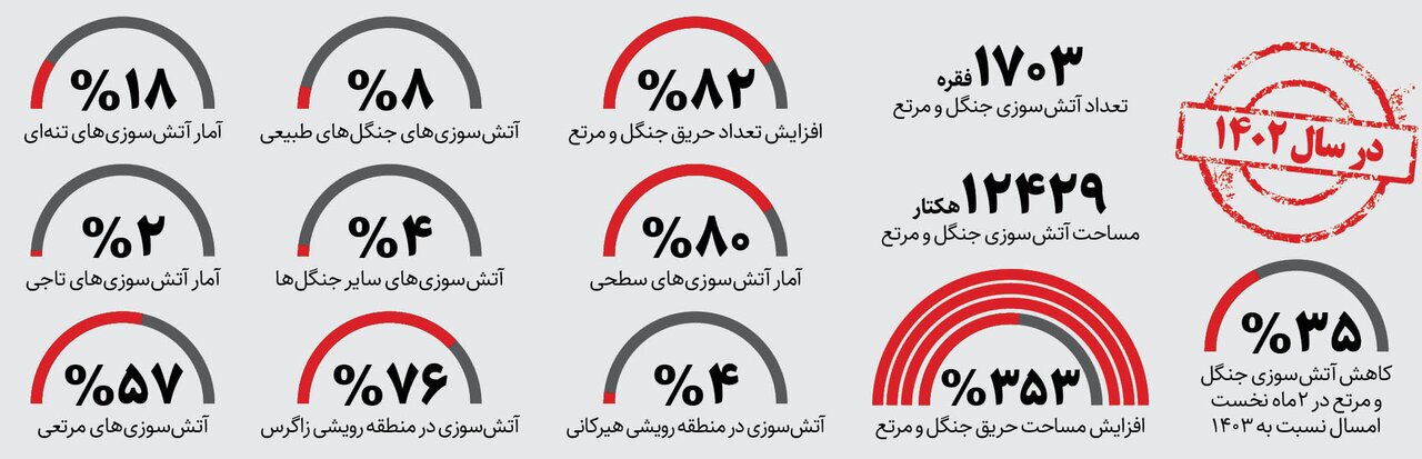 ۸ استان رکورددار آتش‌سوزی در جنگل‌ و مرتع | پایش جنگل‌ها با «فانتوم» | هوش مصنوعی به کمک یگان حفاظت می‌آید