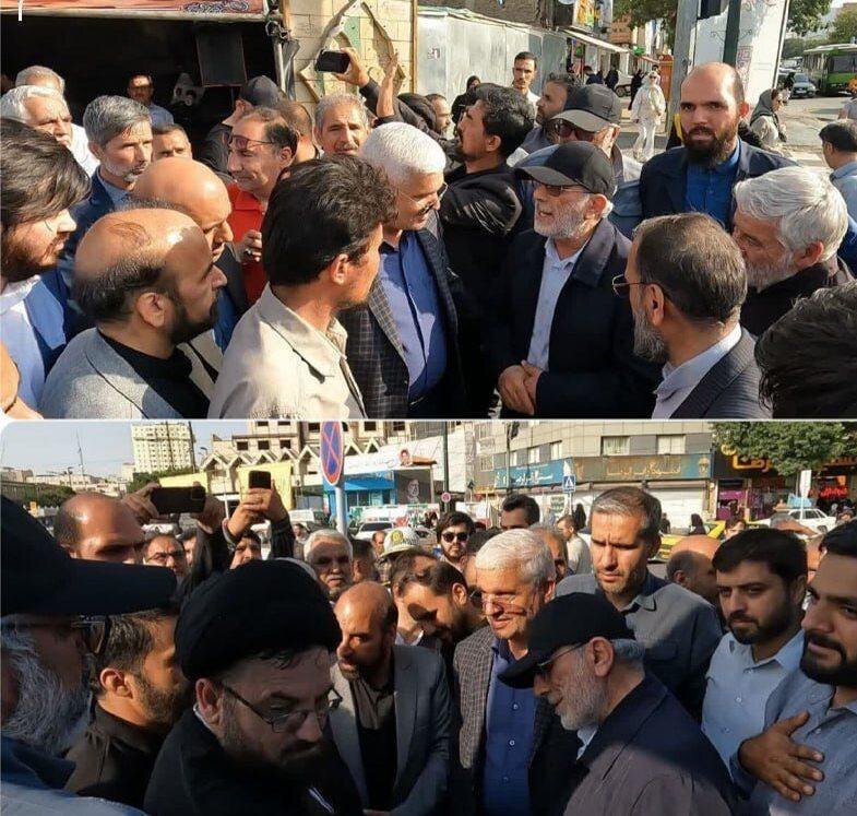 (تصویر) عکسی از پوشش متفاوت سردار قاآنی در موکب مهاجران افغان