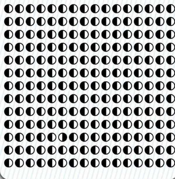 (تصاویر) دایره متفاوت را در ۵ ثانیه پیدا کنید!