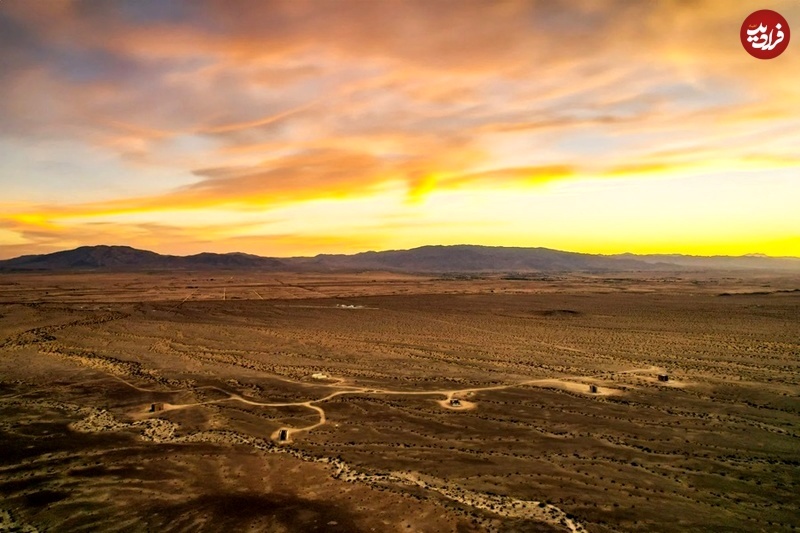 (تصاویر) هتلی در بیابان؛ معماری باستانی «اردن» در صحراهای کالیفرنیا