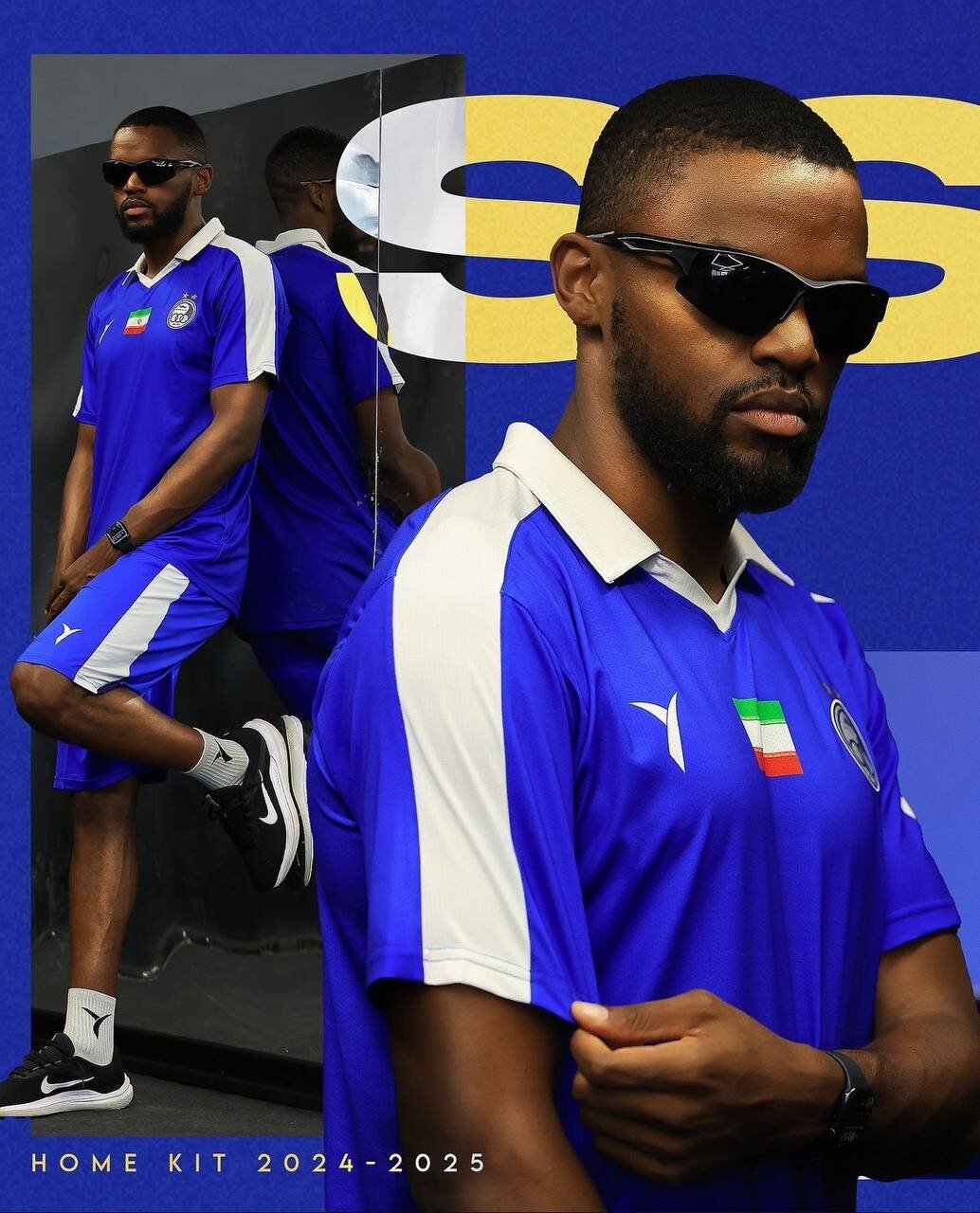 (عکس) رونمایی از پیراهن جدید استقلال با رامین رضاییان