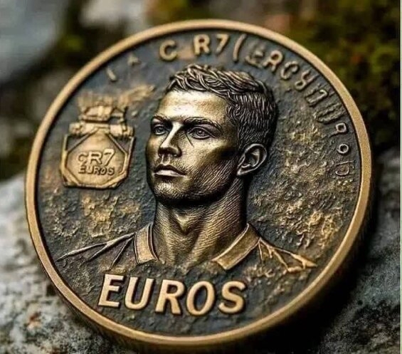 (تصویر) سکه‌های رونالدو جعلی از آب در آمد!