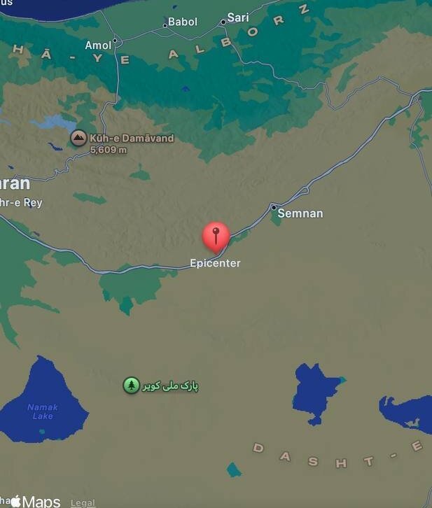 محل دقیق زلزله امشب که در تهران حس شد کجاست