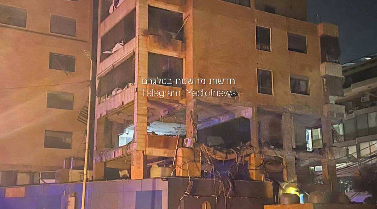 حمله رژیم صهیونیستی به دفتر المیادین در بیروت (تصاویر)