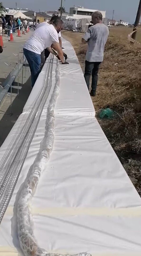 پخت کباب ۷۵ متری (تصویر)