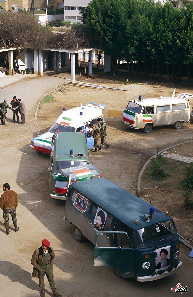 آمبولانس‌های ایران در لبنان (تصویر)