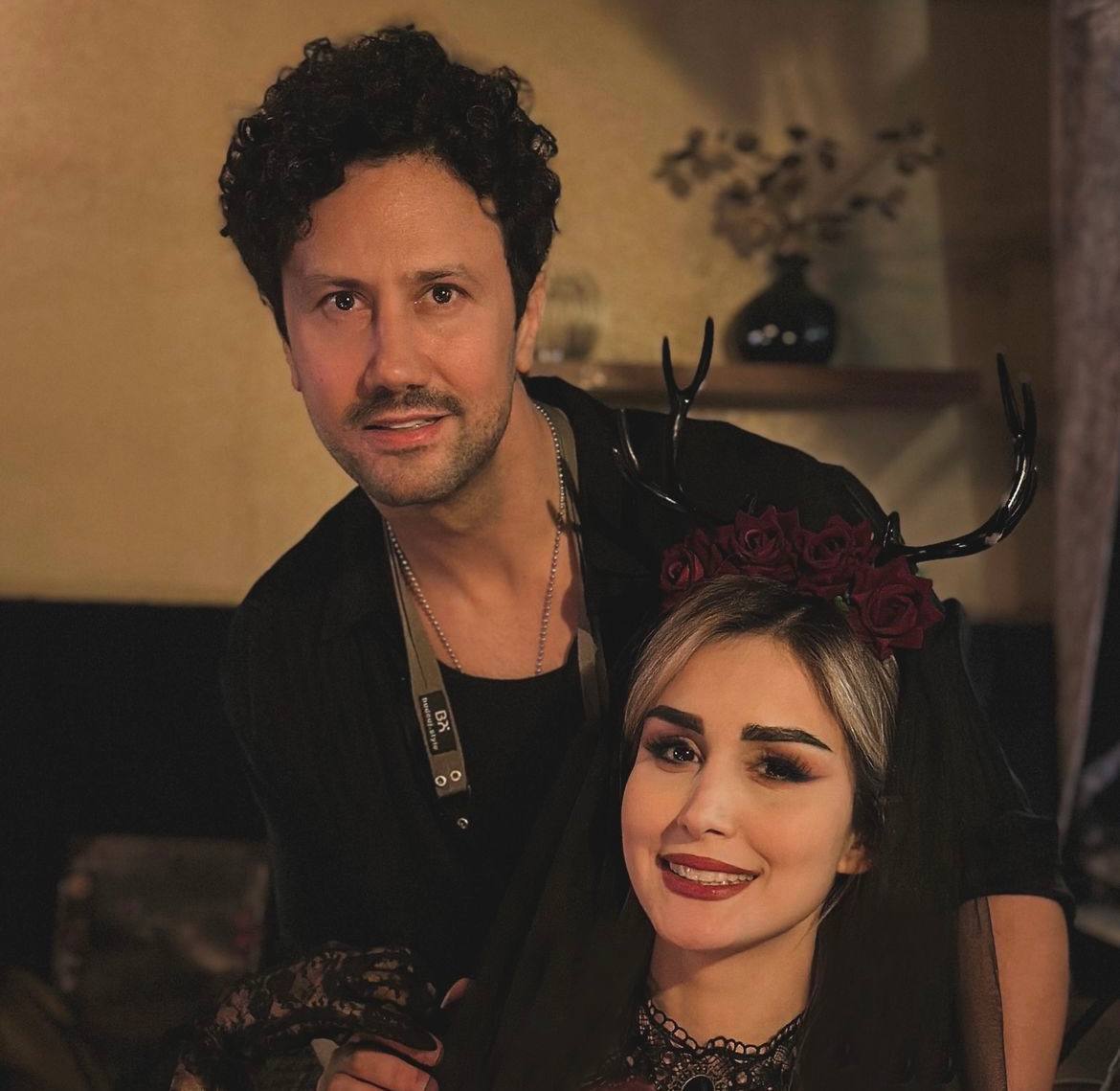 عکس زیبای هالووینی به مناسبت سالگرد ازدواج شاهرخ استخری که همسرش منتشر کرد (تصویر)