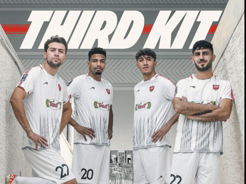 (عکس) کیت سوم پرسپولیس رونمایی شد