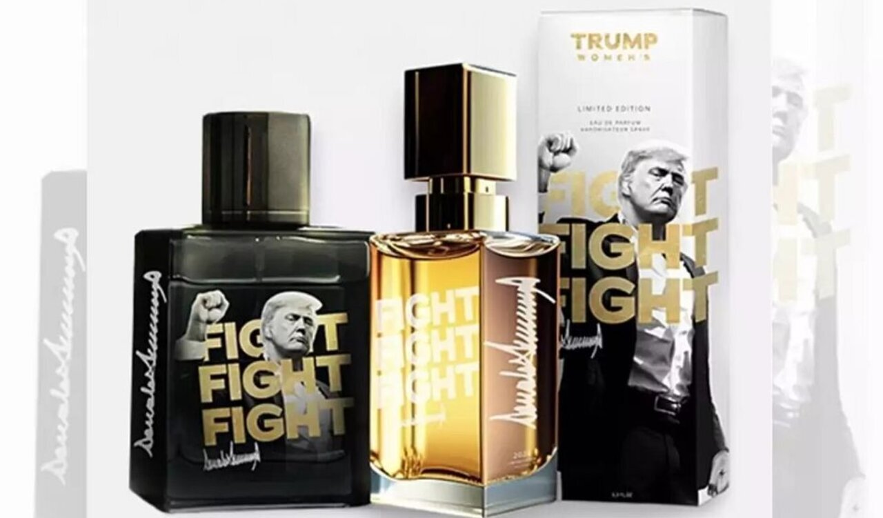 رونمایی از عطر جدید ترامپ؛ «مبارزه، مبارزه، مبارزه»