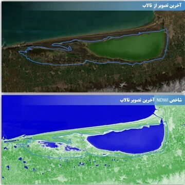 نصف میانکاله خشک شد