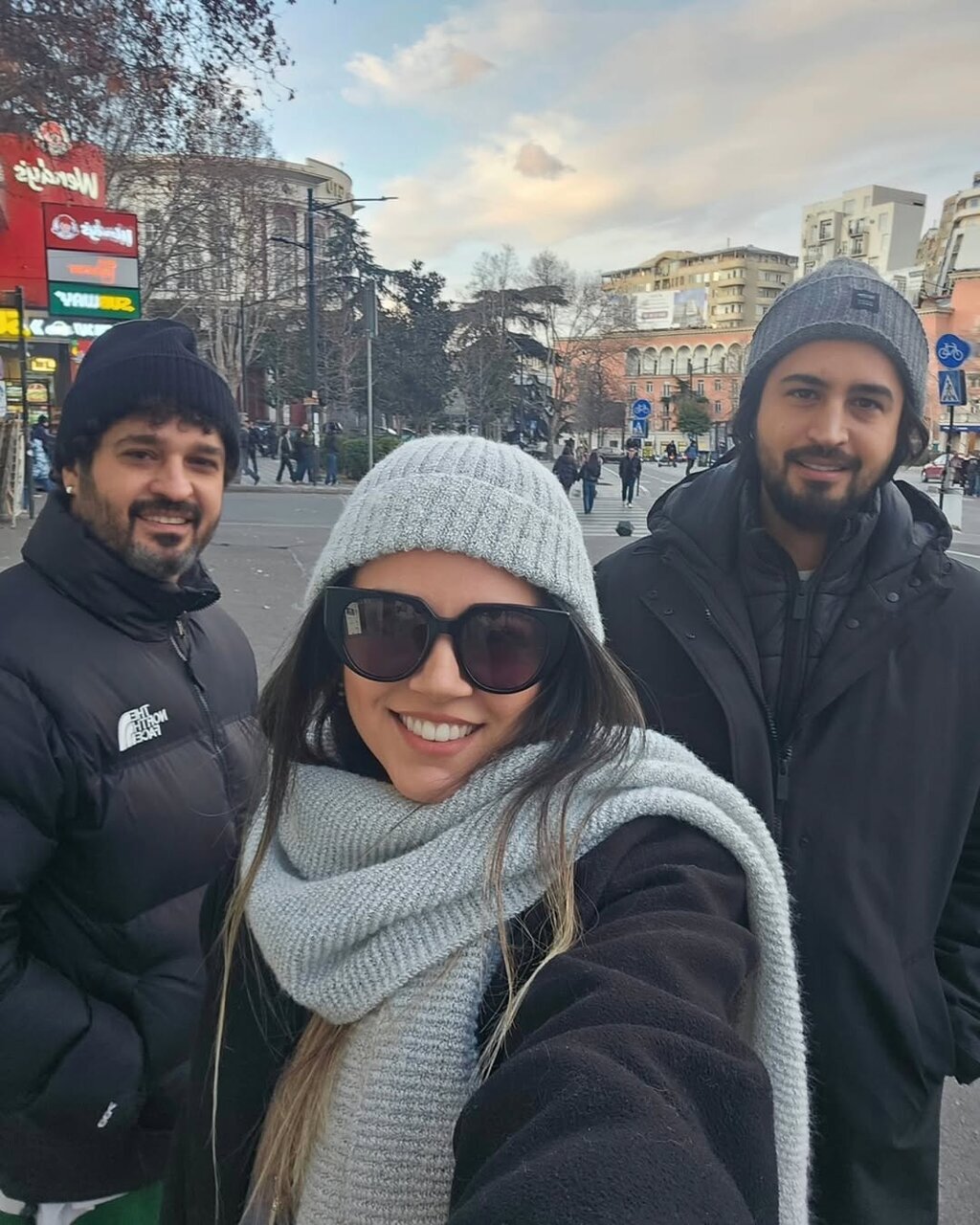 تصویر؛ بازیگران جان سخت در تفلیس گرجستان